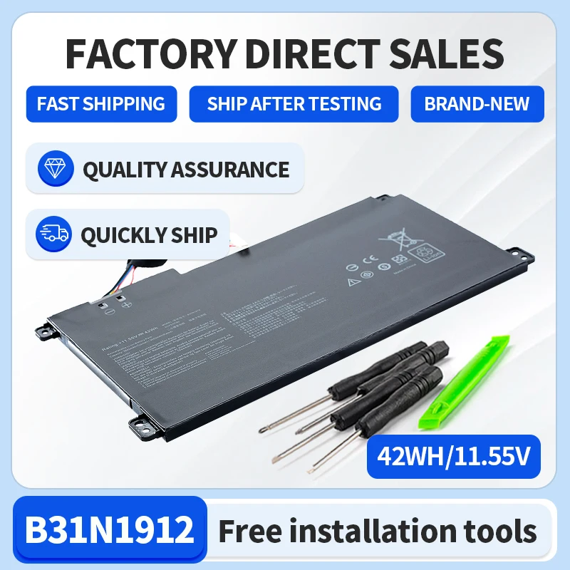 Somi New B31N1912 Laptop Battery For Asus VivoBook 14 E410MA-EK018TS EK026TS BV162T F414MA E510MA EK017TS L410MA