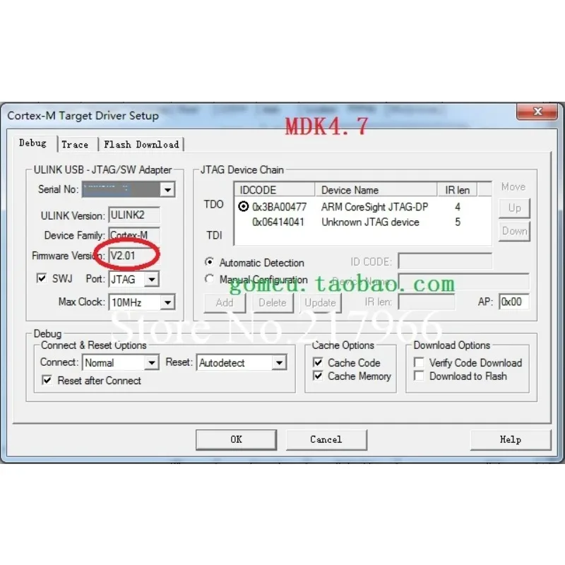 Upgradable‑Firmware Gold‑Plated JTAG SWD Debugger Probe Cortex‑M4 MCU Programming Emulator For Embedded Debug Work