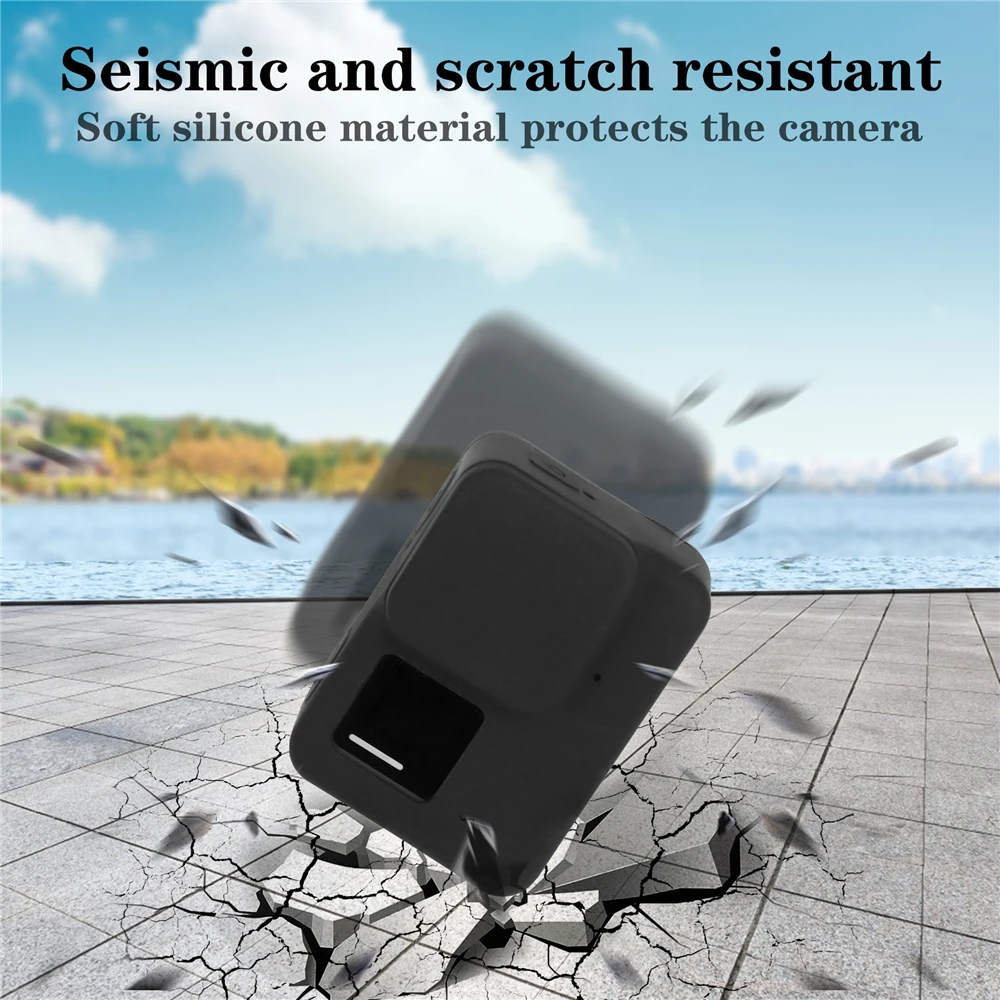 Casing pelindung kamera Insta360 Ace, sarung pelindung silikon anti syok anti gores dengan tutup lensa untuk Insta360 Ace
