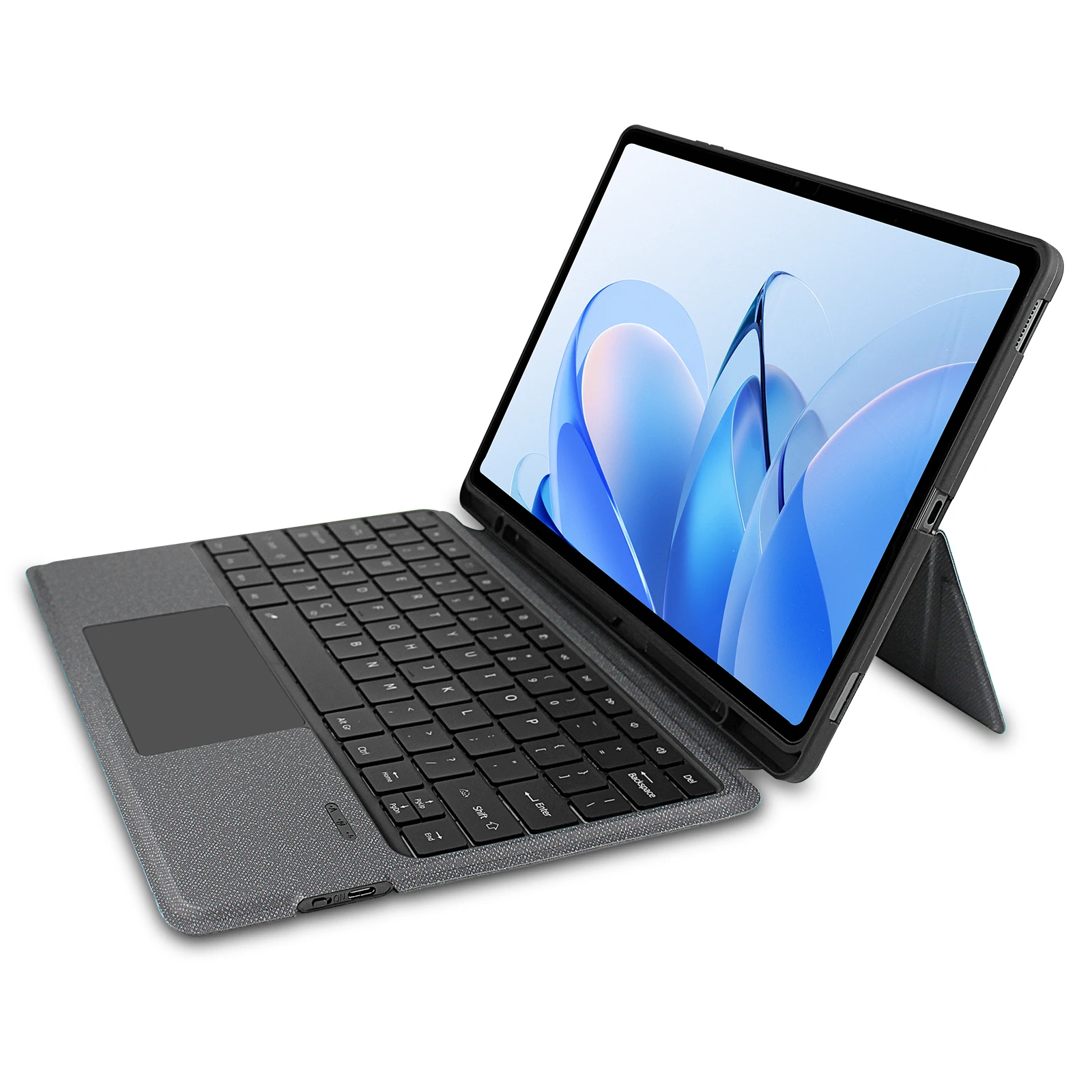 Wireless Keyboard Case for Samsung Galaxy Tab S9 Fe Plus/S9 Plus/S10+/S10FE+ 12.4 13.1 inch with Pen Slot 7 Color Backlight Keys