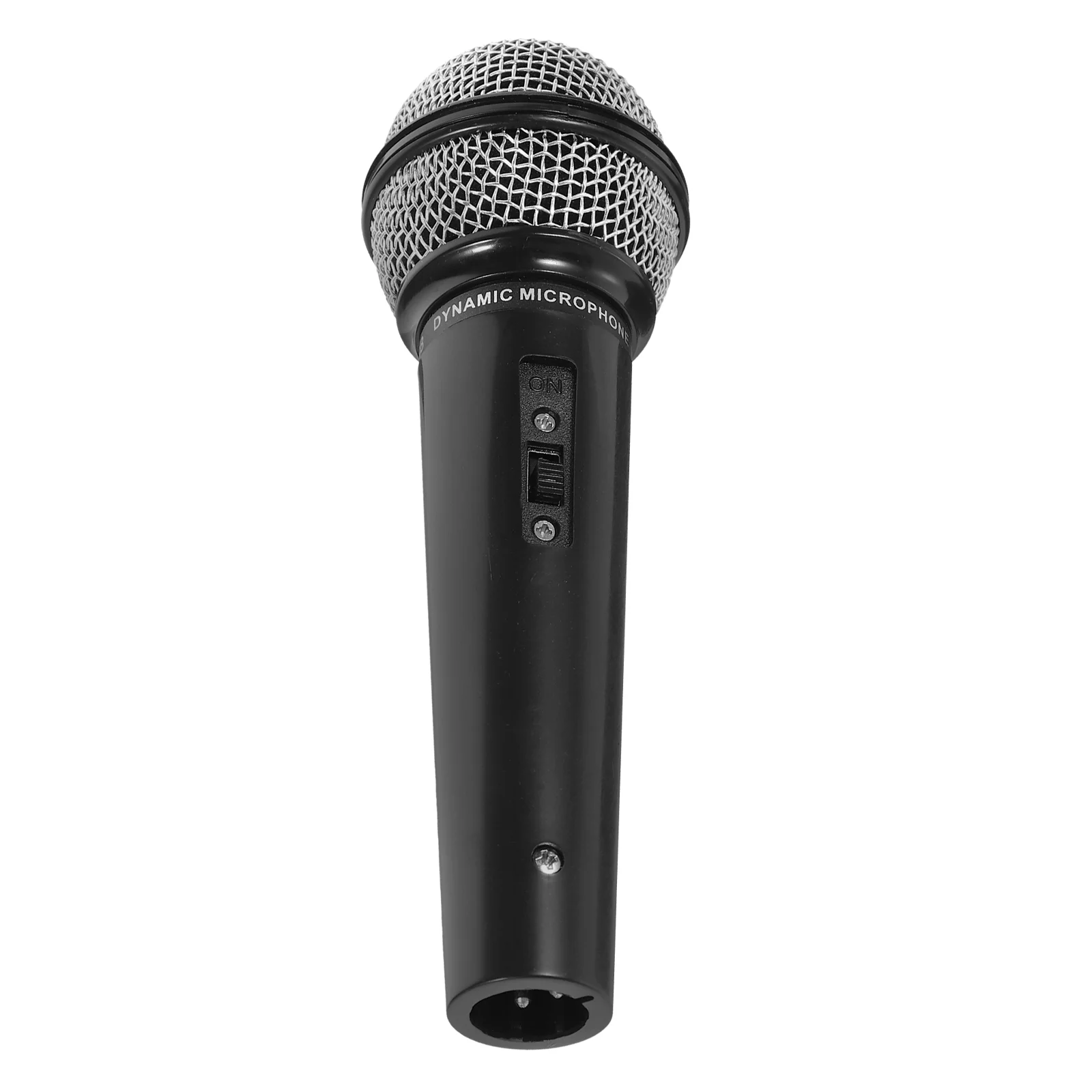 

Simulation Microphone Wireless Microphones Fake Mircophone Black Plastic Prop Toddler Toy