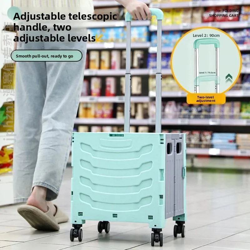 foldable-shopping-cart-with-pull-rod-for-outdoor-storage-multi-functional-portable-home-use-vegetable-buying-storage-cart