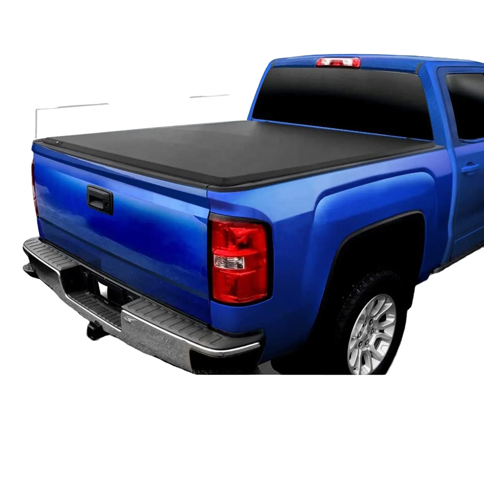 

2021 Best Quality Soft Three-Fold Retractable Truck Bed Cover Trunk Cover 5.5FT for