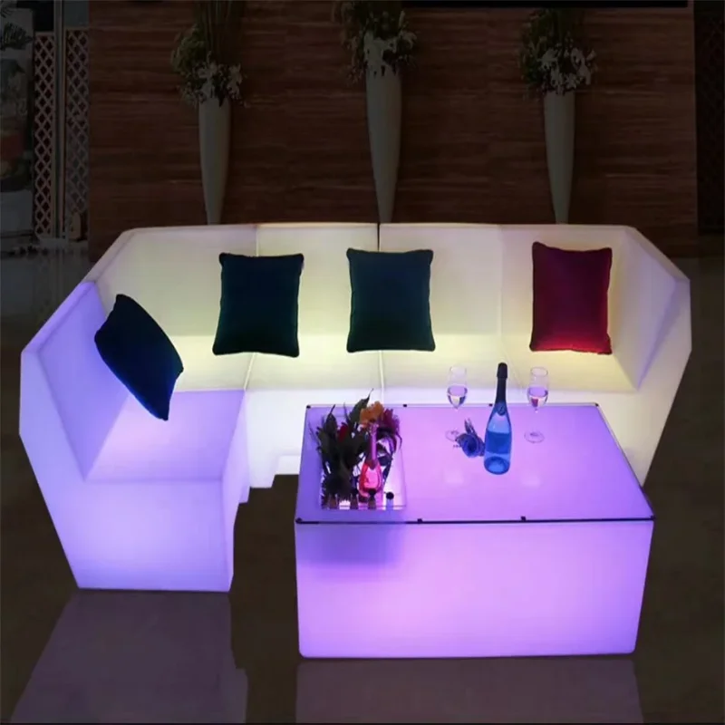 Nightclub high level RGB light Sofa Furniture