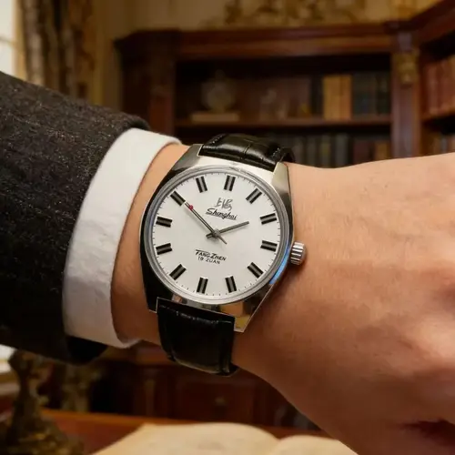 Imagen 2 del producto Reloj de Hombre Shanghai de 36 mm, Retro 7120, Movimiento Mecánico Manual, Minimalista, para Negocios, Envío Directo
