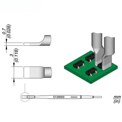 JBC C120008/009/010 C120series soldering iron 100% Original tips DDE DMEsoldering station AM120-A