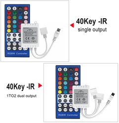 DC12-24V RGBW Dimmer Controller 40Key 5 Pins IR Remote Control 4 Channels LED Controller For SMD 5050 RGBW RGBWW LED light strip