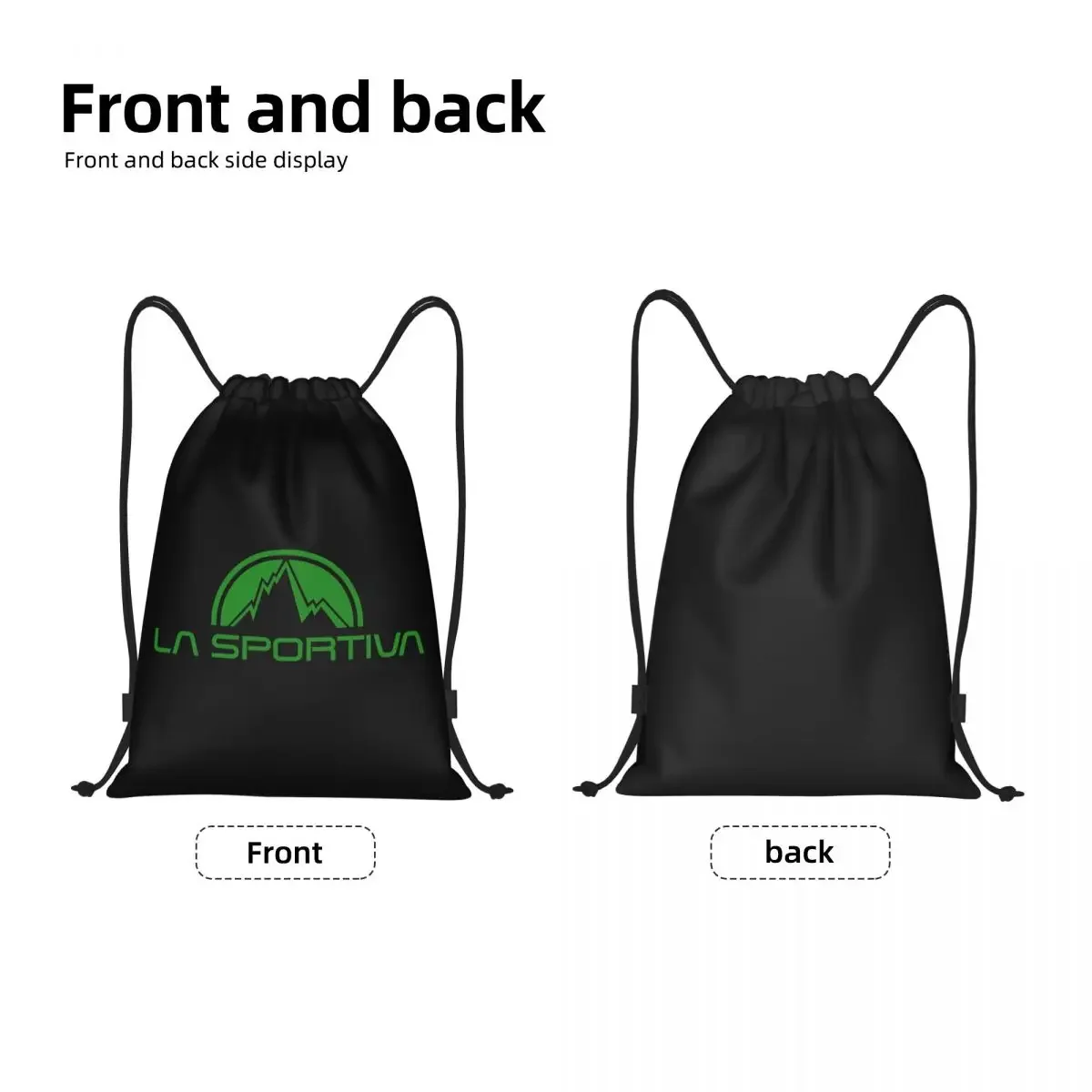 Custom Sportivas Snowsport Climbing Drawstring Backpack Bags Men Women Lightweight Gym Sports Sackpack Sacks for Training