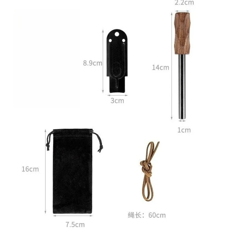 عصا مغنيسيوم صلبة جديدة عالية النقاء - عصا إشعال خارجية مقاومة للماء، معدات بقاء التخييم أداة كتلة المغنيسيوم