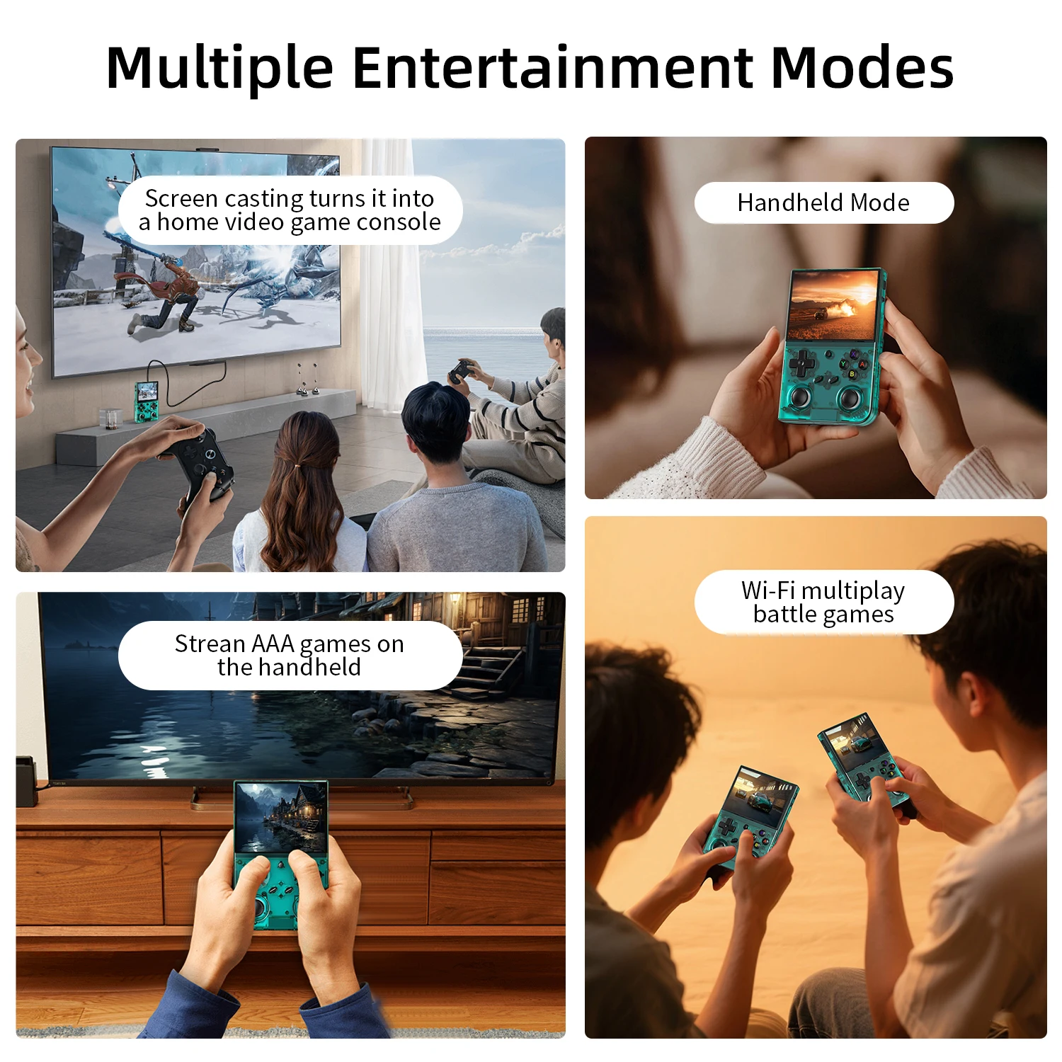 Anbernic RG35XX Pro Handheld Game Console 3.5" IPS HD Screen Linux 64-bit RG 35XXPRO WIFI Retro Video Gaming Player 5000+ Games