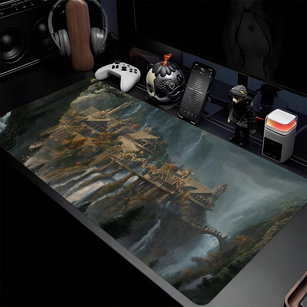 Game Mousepad Large Gaming Mouse Pad LockEdge Thickened Computer Keyboard Table Desk Mat L-Lord Of The Rings-s