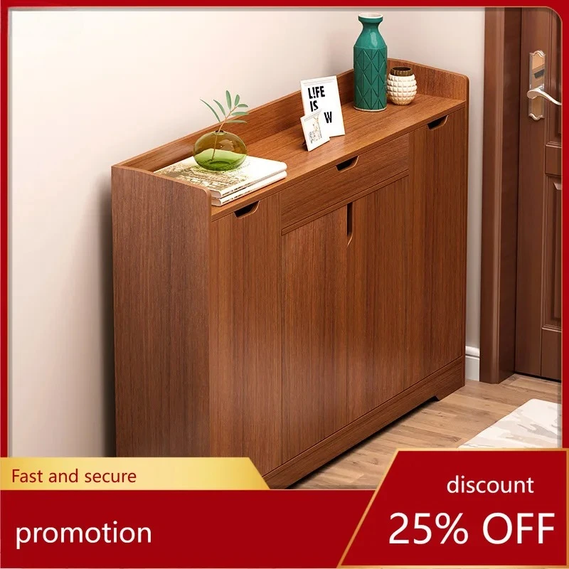 Ancient  Color Shoe  Small Household Entrance Hallway Outside Entryway Shoe  Large Capacity Storage Economical Shoe Cabinet