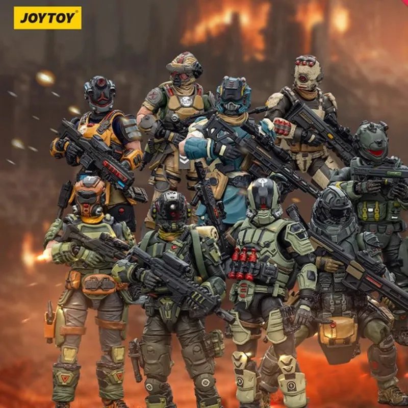 

JOYTOY Масштабная модель 1/25: Стальной Райдер и Отряд UNSC, подвижные фигурки солдат, антистресс, сборная модель