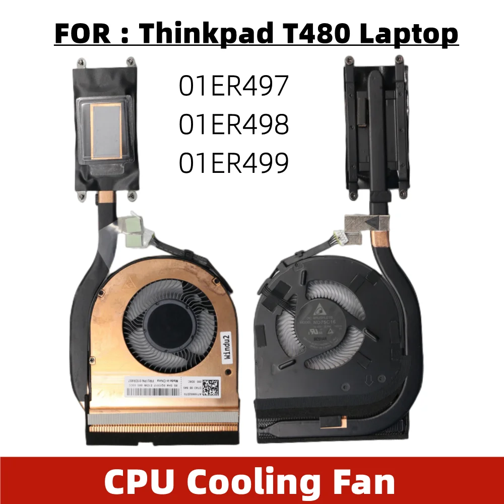 

WEN For Lenovo Thinkpad T480 CPU Cooler Cooling Fan UMA Integrated graphics FRU 01ER498 01AX926 01ER499 01ER497