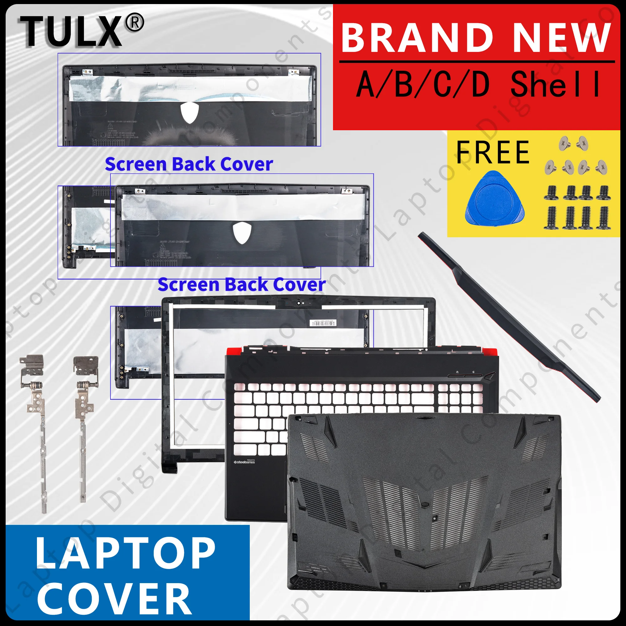 

Новый чехол для GL63 MS-16P7 16P6 16P5 Series 8RCS 8RD 9SC, задняя крышка ЖК-дисплея/передняя панель/подставка для рук/нижний корпус/петли, сменная крышка
