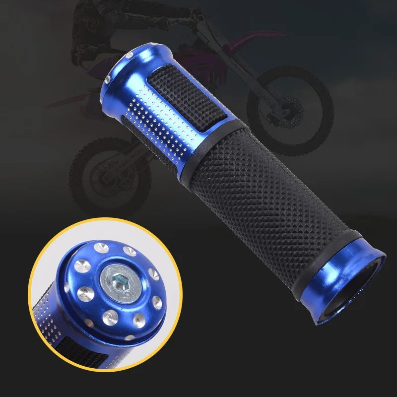 2PCS Motorcycle Accessories Universal Aluminum Alloy Handlebar Grips Durable Non-Slip Comfortable Handlebar Grips