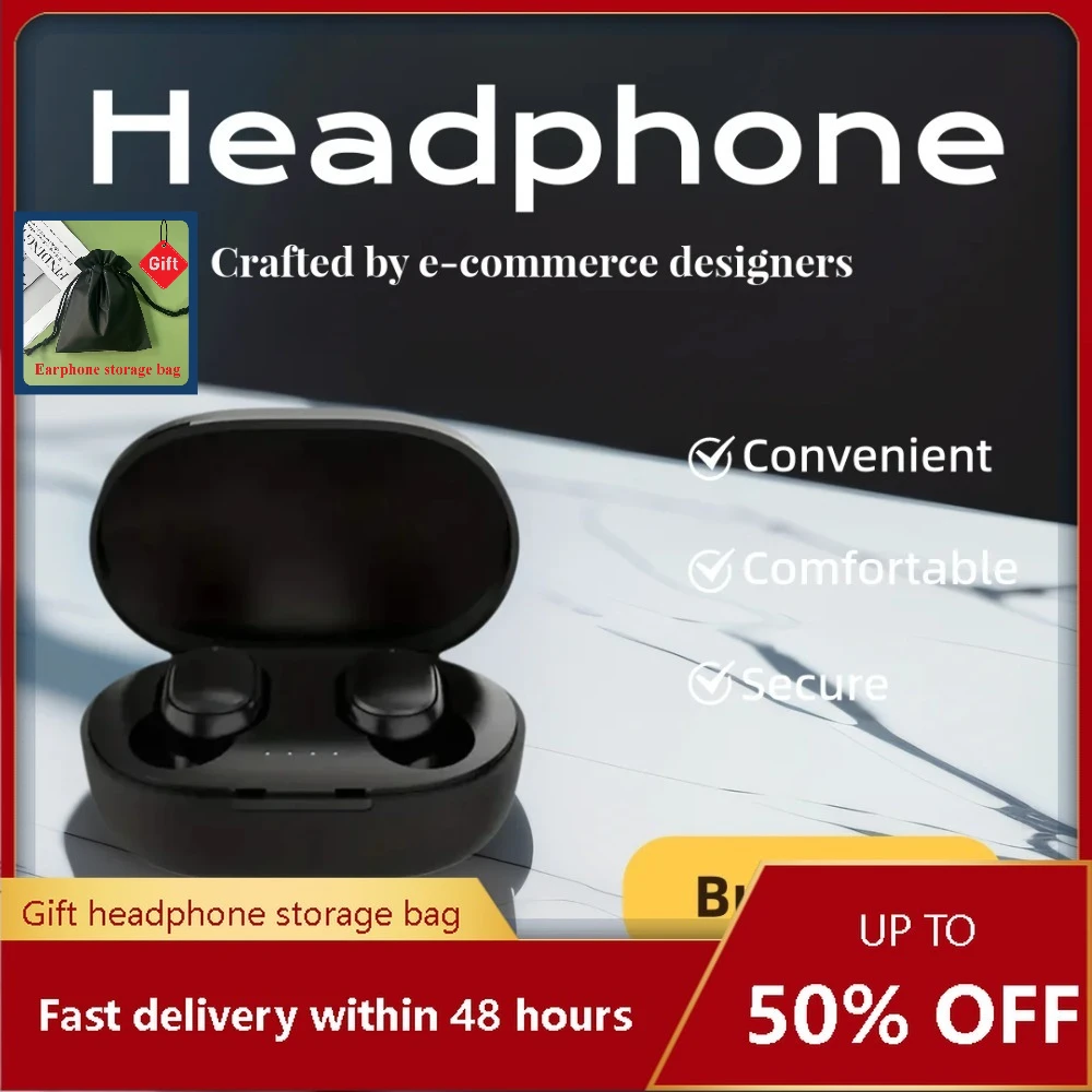 

Sport TWS A6S Wireless Earphones: Bluetooth Headphones with LED Display, Touch Control & Stereo Sound for bluetooth headphones