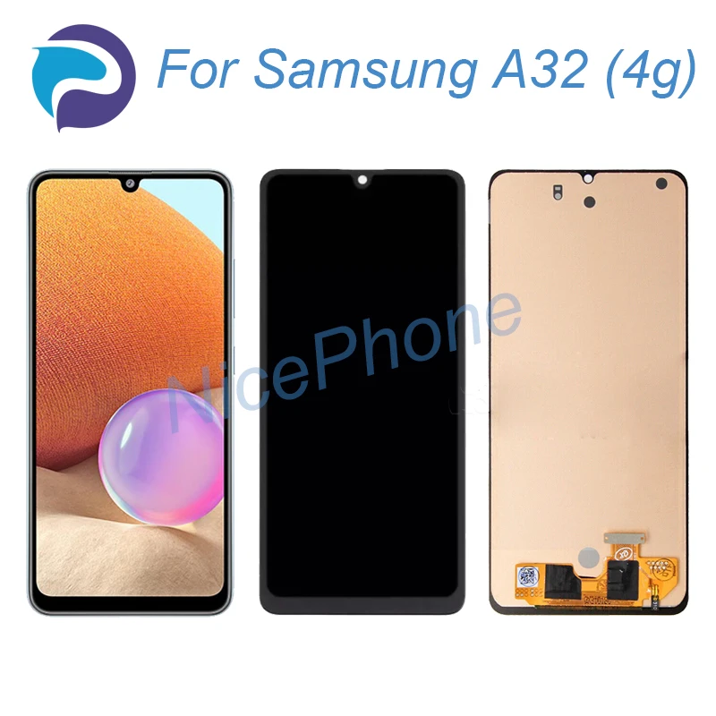 

ЖК-дисплей для Samsung A32 4G, сенсорный экран с дигитайзером, замена 6,4 дюйма SM-A325F/DS/N/M для Samsung A32 4G, экран, ЖК-дисплей