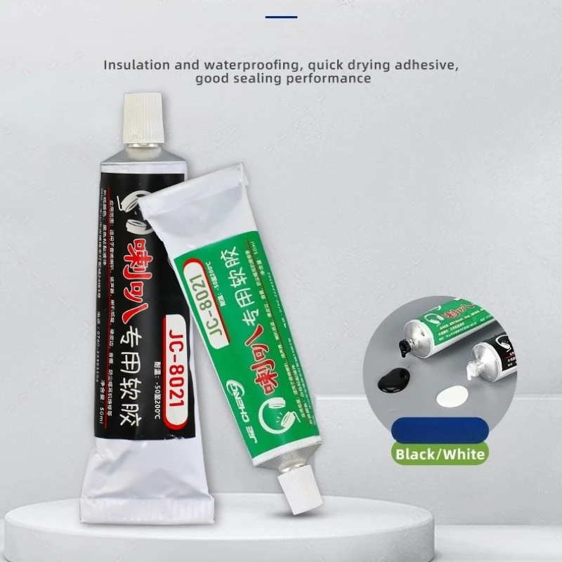 

Black/White Silicone Rubber Soft Adhesive for Loudspeakers, Single-Component Room-Temp Curing Silicone Sealant