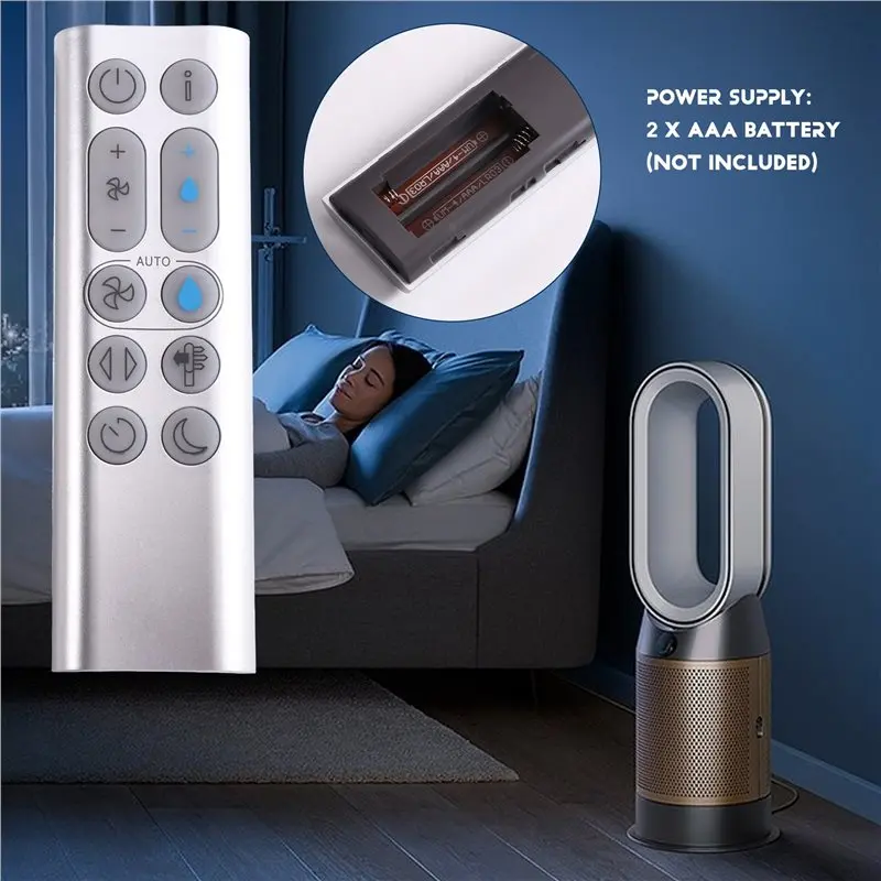 DT23 Replacement Remote Control for Dyson PH01 PH02 PH04 Air Purifier Humidifier Bladeless Fan Works Models PH01 PH02 PH04