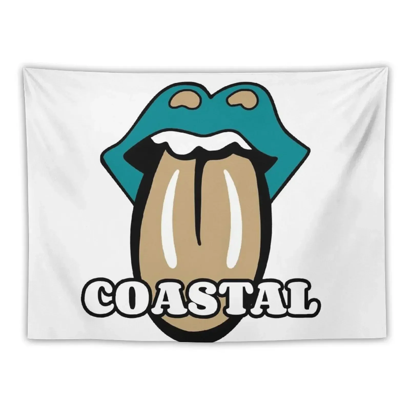 

Coastal Lips with Tongue Tapestry Wall Decoration For Bedroom House Decorations Tapestry