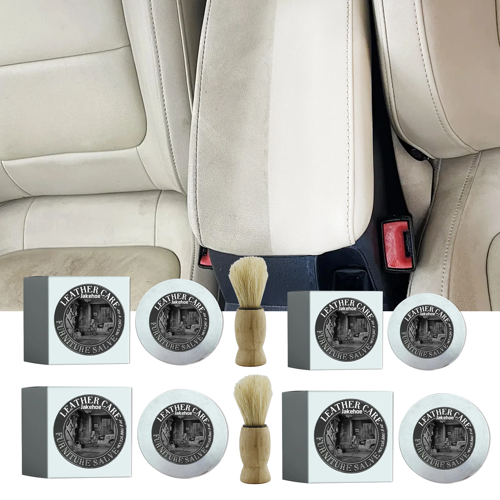 Leather Shoe Polish - Lederverzorgingscrème met was voor meubels, milde