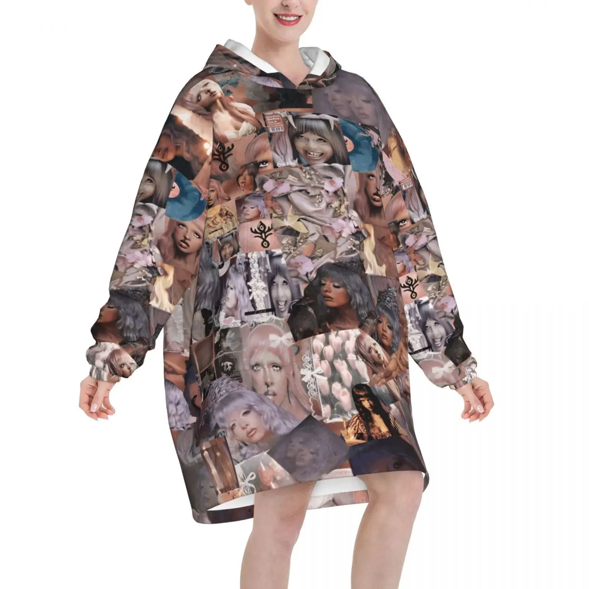 HADES SACRIFICE Melanies Martinez Blanket Hoodie Wearable Blanket Oversize with Pocket Warm Sleeping Bag Soft Cozy Onesie