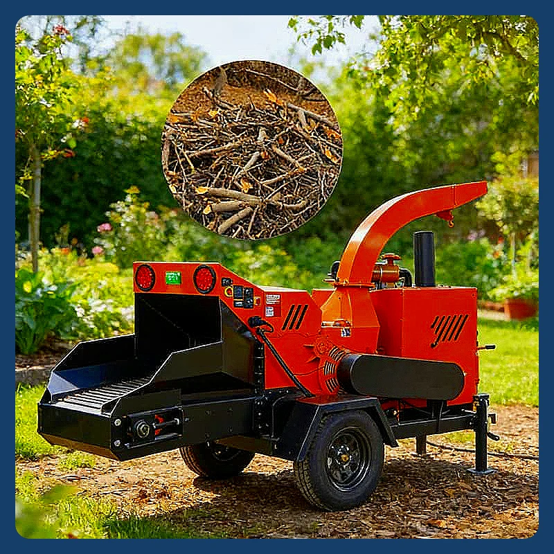 Industrial Hammer Mill Grinder - Trituratore di Rami e Legno, Frantumatore