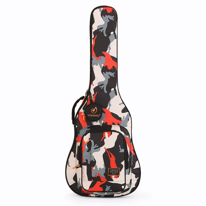 Guitar Case 40/41 Inch Waterproof Oxford Fabric Guitar Bag 12mm Cotton Double Shoulder Straps Padded Soft Guitar Backpack