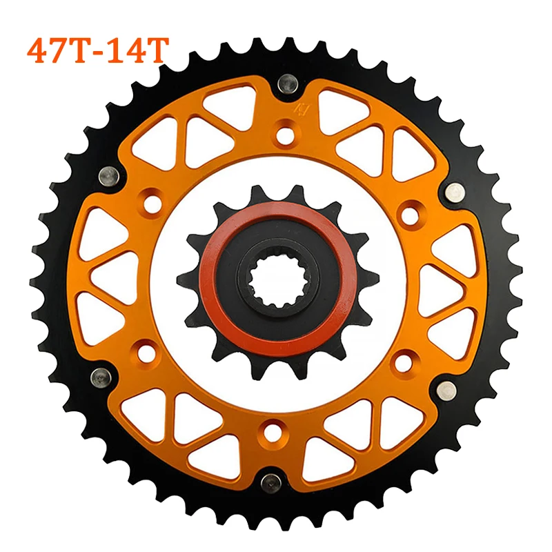 Motorcycle 520 45T-52T 14T Front Rear Sprocket For SUZUKI DR250 DR-Z250 RM250 RMX250 DR350 DR-Z400 DR RM RMX DRZ 250 350 400 L M