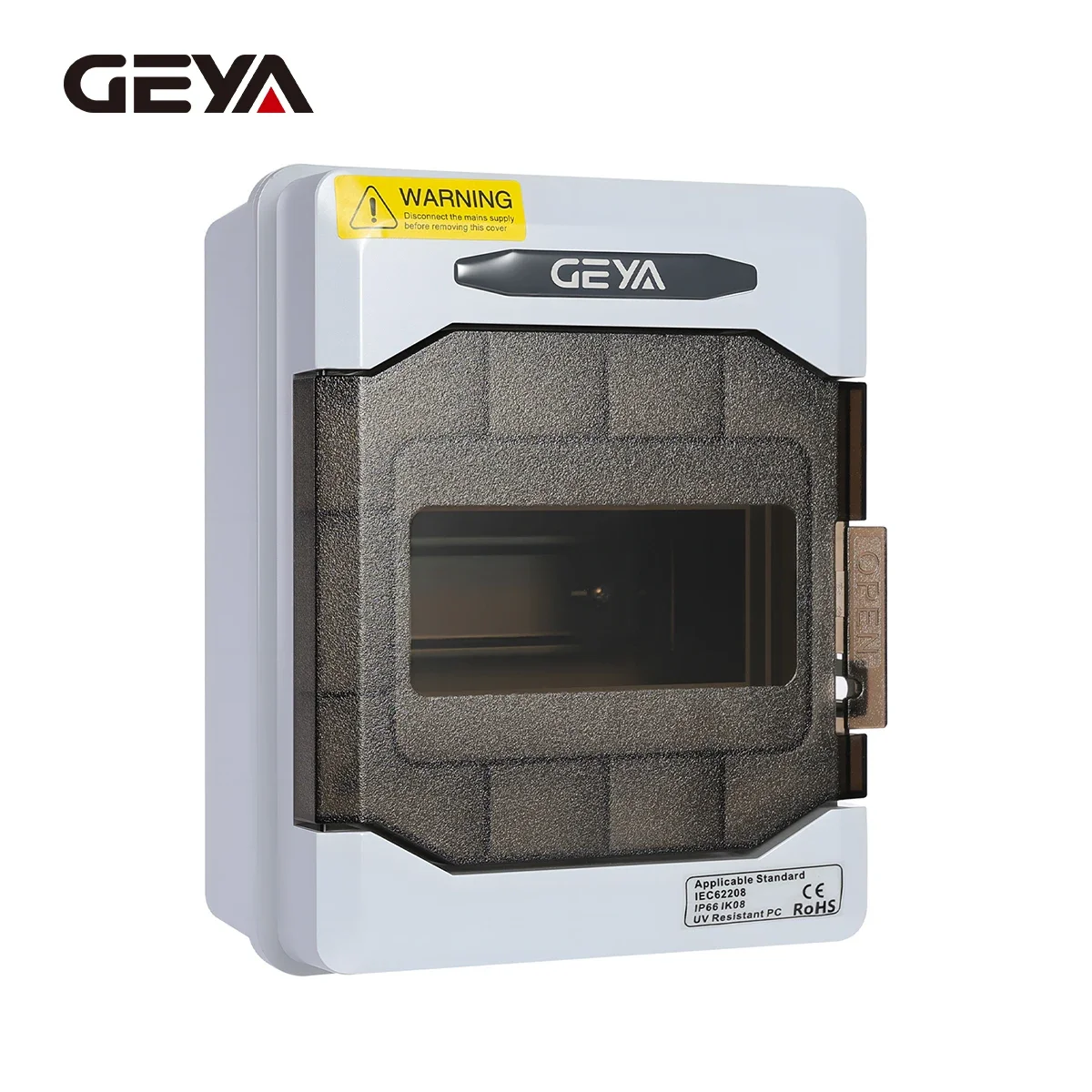 YAO GEYA 4/6/9Way Distribution Protection Box PC Alloy Plastic Transparent Cover IP66 Waterproof for Indoor and Outdoor Junction