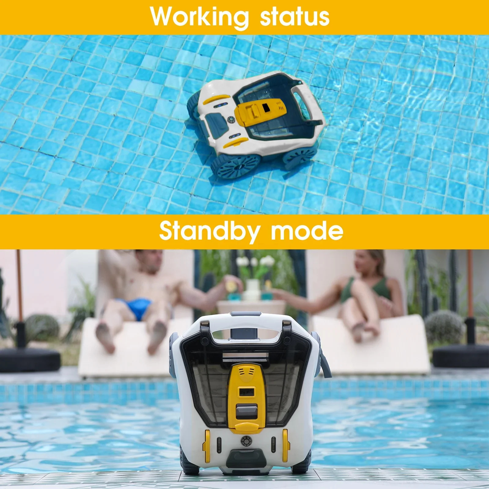 Automatic Vacuum Pool Cleaner/Electric Pool Cleaning Cordless Robot/Swimming Pool Robot Cleaner