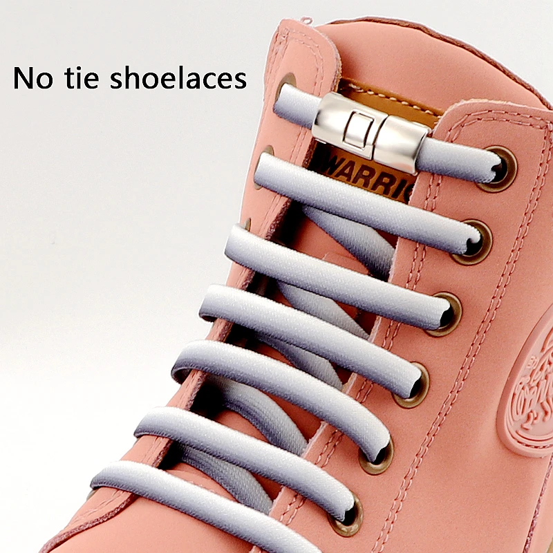 1Pair Gradient Shoelaces Without Ties Cross Locks Elastic Laces Sneakers Shoestring Fastening Men Women's Sports Shoes Strings