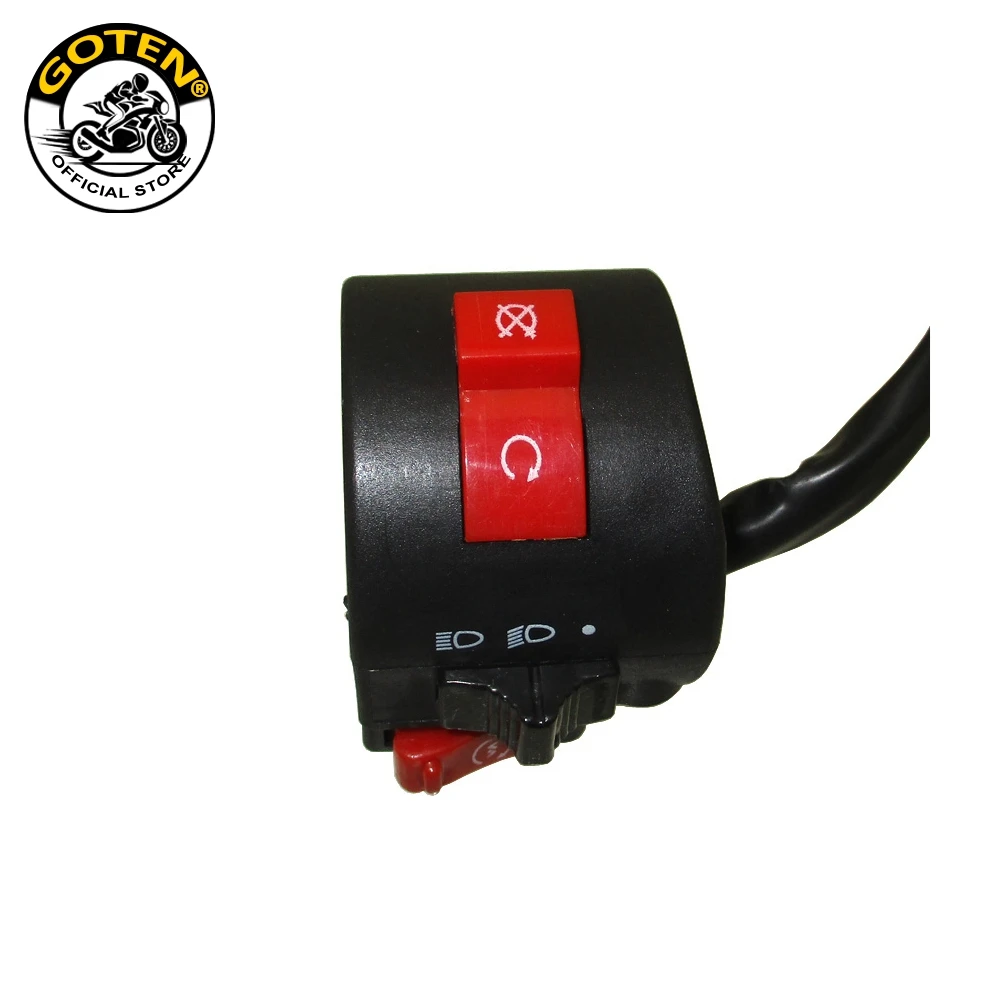 Goten 8 سلك 3 وظيفة المقبض الأيسر مجموعة التحكم في التبديل للدراجات النارية الرباعية ATV