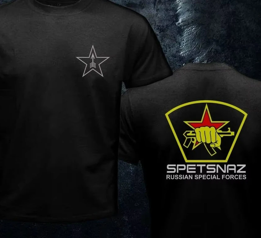 Russian Special Operations Forces Spetsnaz Group Spetnaz Men T-shirt Short Casual O-Neck  Tops Shirts