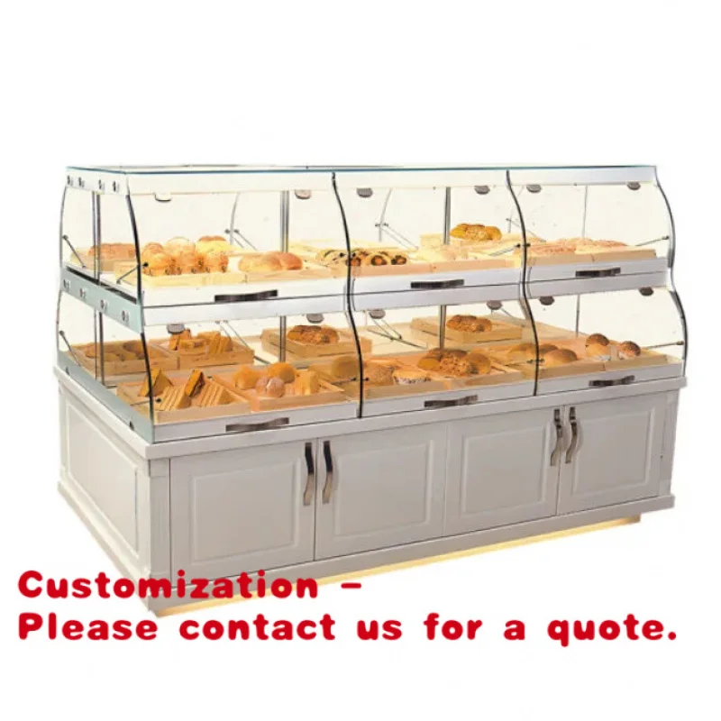 custom.Custom Retail Store Luxury Bakery Display Cabinet Showcase Shop Furniture Rack Cake Bread Stand Display