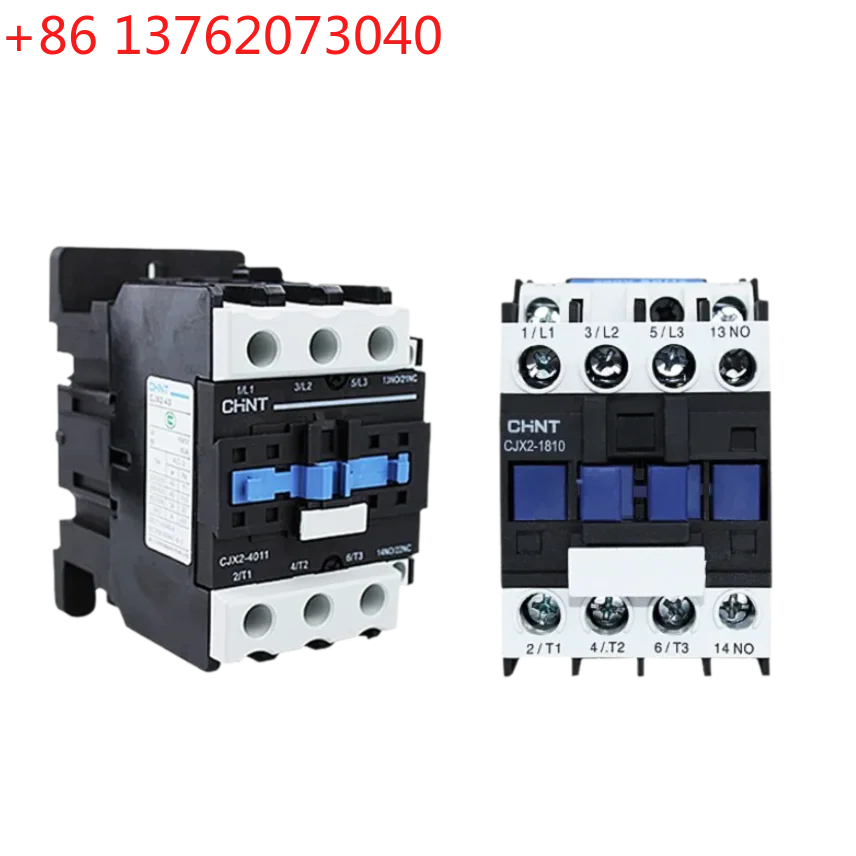 CHINT CJX2 AC Contactor Three Phase Coil Voltage 380V 220V 110V 36V 24V DIN Rail 1NO 9A 12A 18A 25A 32A 40A 50A 65A