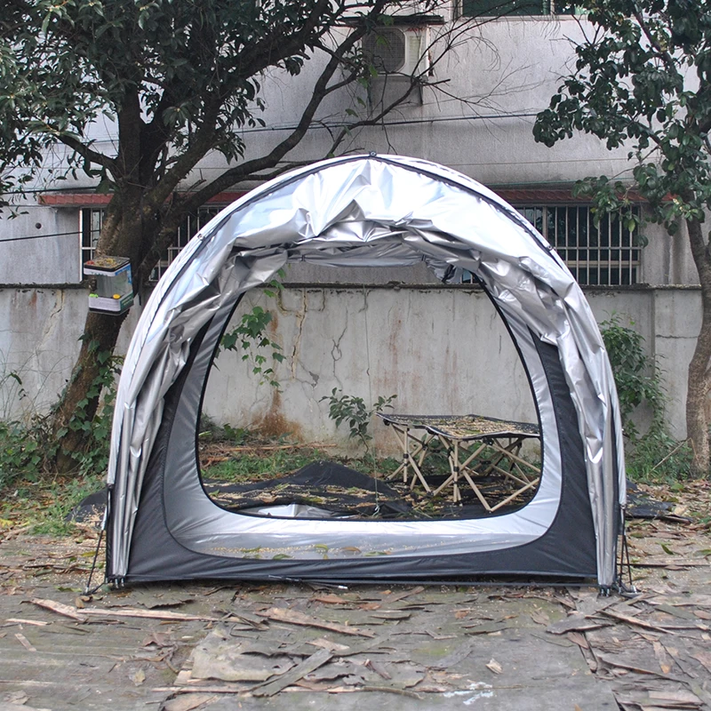Imagem -05 - Impermeável Motocicleta Barraca Shed Tampa de Bicicleta Armazenamento de Bicicletas E-bike Shelter L200 cm W245 cm H165 cm