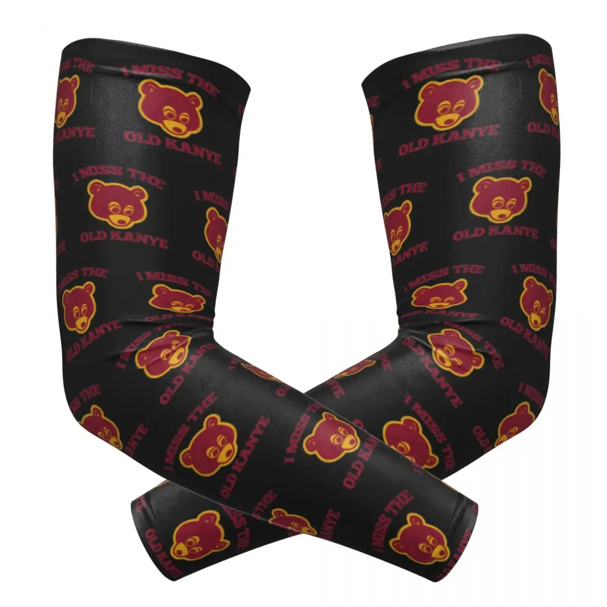 

Kanye West Dropout Bear Chicago винтажные выпускные нарукавники с защитой от солнца и ультрафиолета, летние велосипедные татуировки на рукавах