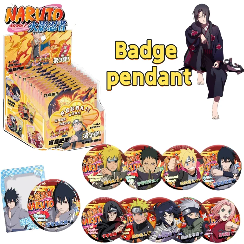 

Наруто Узумаки Наруто Учиха Саске творческая личность аниме значок по периметру слепая коробка изысканная универсальная брошь украшение