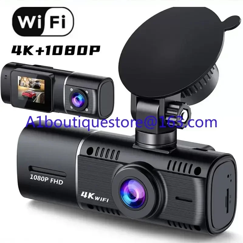 N4 3 Channel 4K Dash Cam 4K+1080P Front and Rear 1440P+1440P Front and Inside 1440P+1440P+1080P Three Way