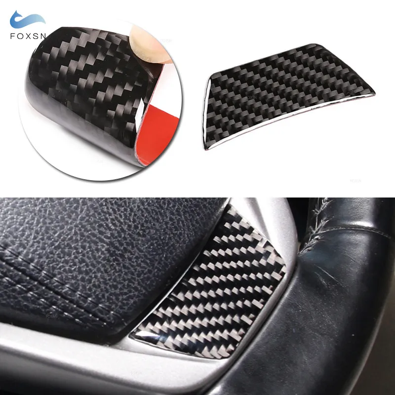 

For Toyota Highlander 2015 2016 2017 2018 Soft Carbon Fiber Car Styling Interior Steering Wheel Panel Cover Sticker Trim