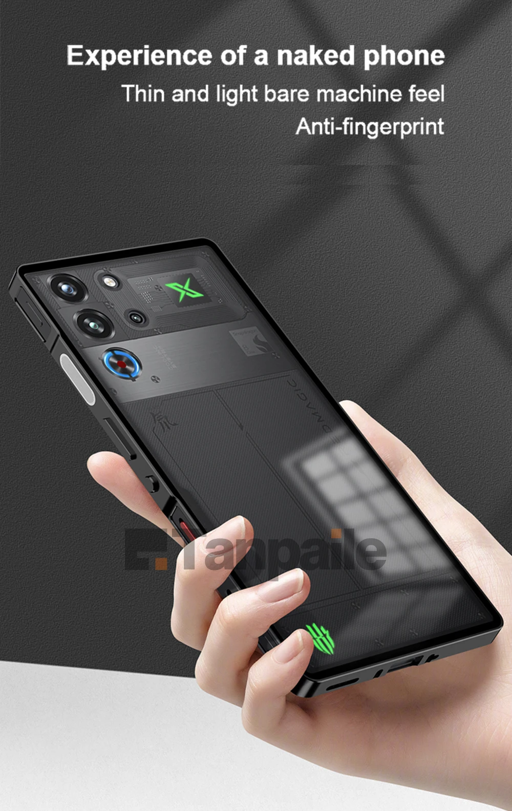 Luxury Ultra-Thin Aluminum Alloy Metal Bumper Case for Nubia Red Magic 10 Pro+ 9S 8S Pro Plus Case Tempered Glass Lock Cover