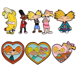 Funny Banana Enamel Pin Cartoon Character Brooches for Women Lapel Pins Badges Costume Accessories Fashion Jewelry Kids Gift