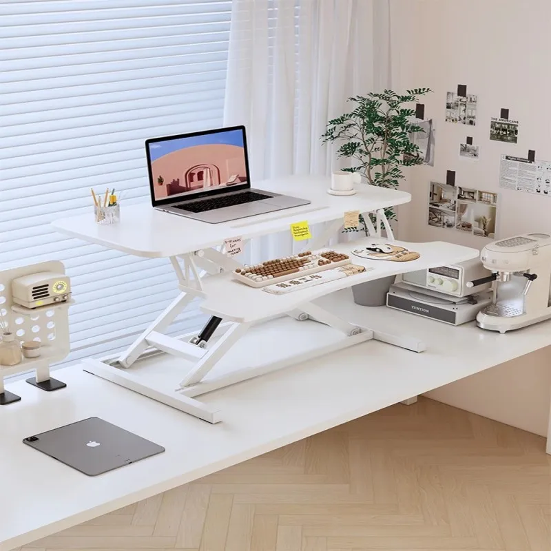 

Standing desk Lifting workbench Computer desk Desktop heightening notebook desktop Home folding bracket