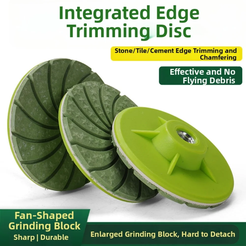 Integrated Grinding Disc All-in-One Edge Polishing Disc With M10 Threaded Desig Angle Grinder Sand Pad For Tiles Stone Metal
