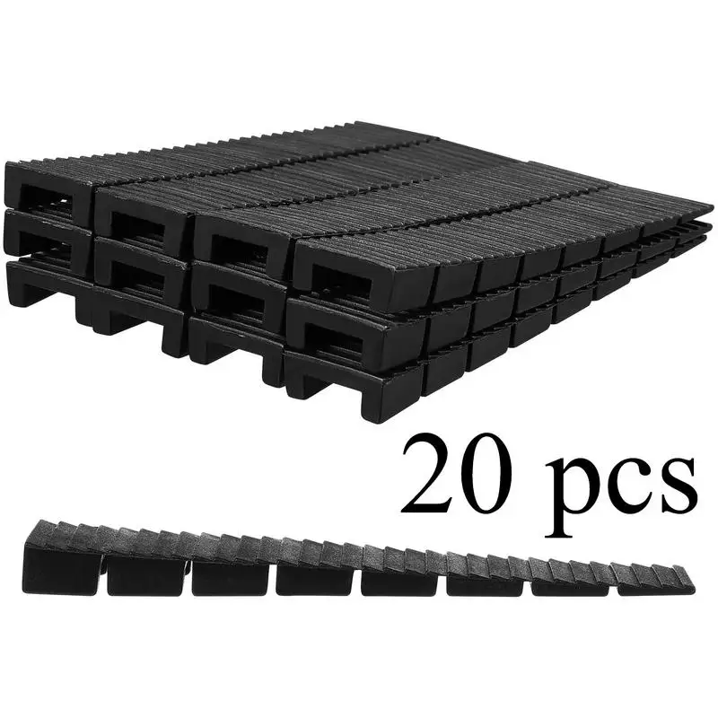 20 Pcs Plastic Furniture Shims Levelers ABS Leg Wedges for Toilet Home Adjustment