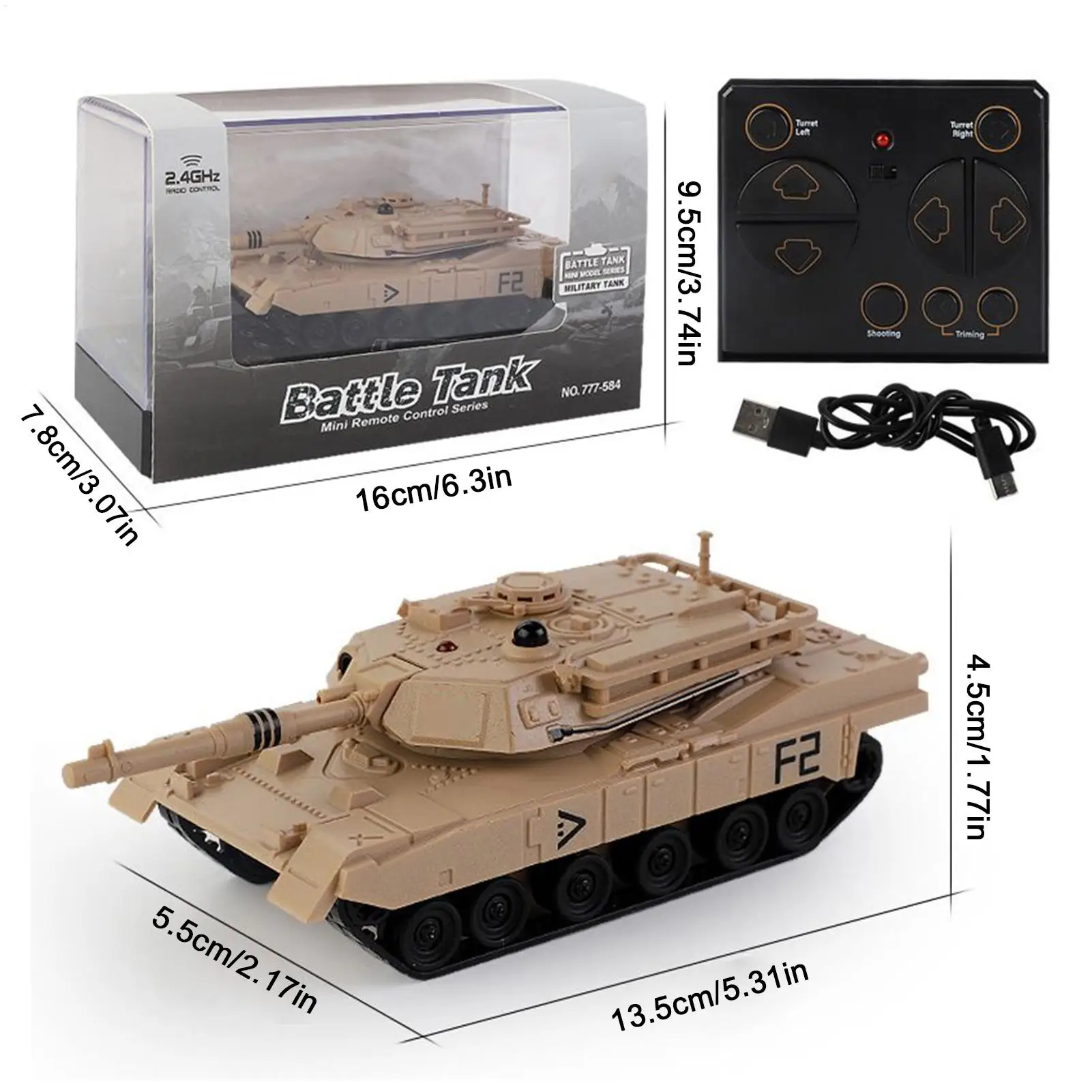 Rc Tanks 2.4Ghz Modello di Auto Modello Ricaricabile Con Rotazione di 360 Gradi Per Hobby Gara di Corse Gioco All'aperto Bambini Adulti Ragazze Ragazzi