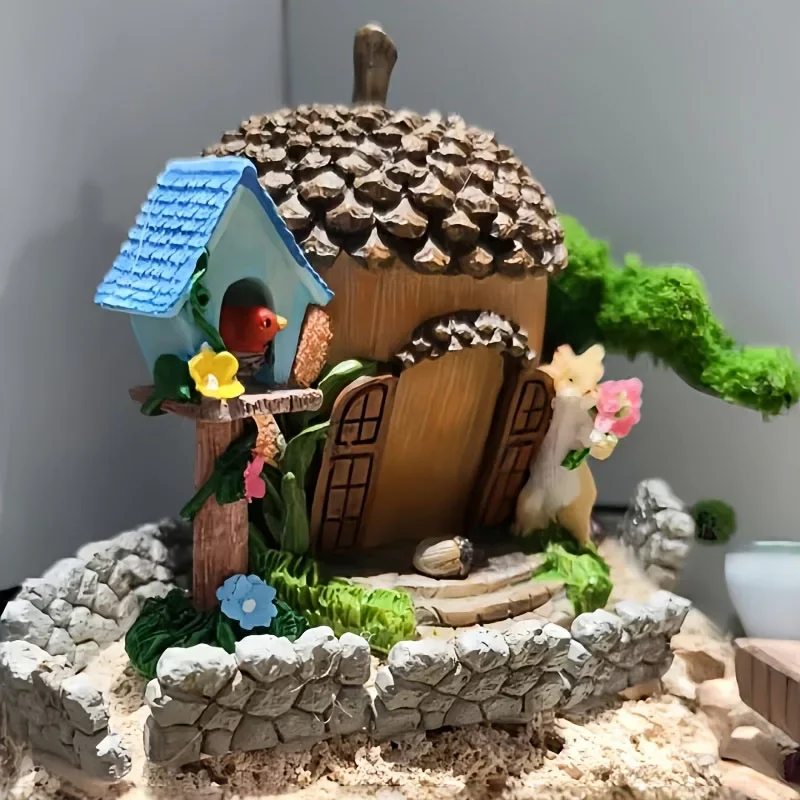 40Pcs Miniature Stone Wall Model Resin Architectural Scene Decoration for Model Gardens and Miniature Landscapes Fence decor