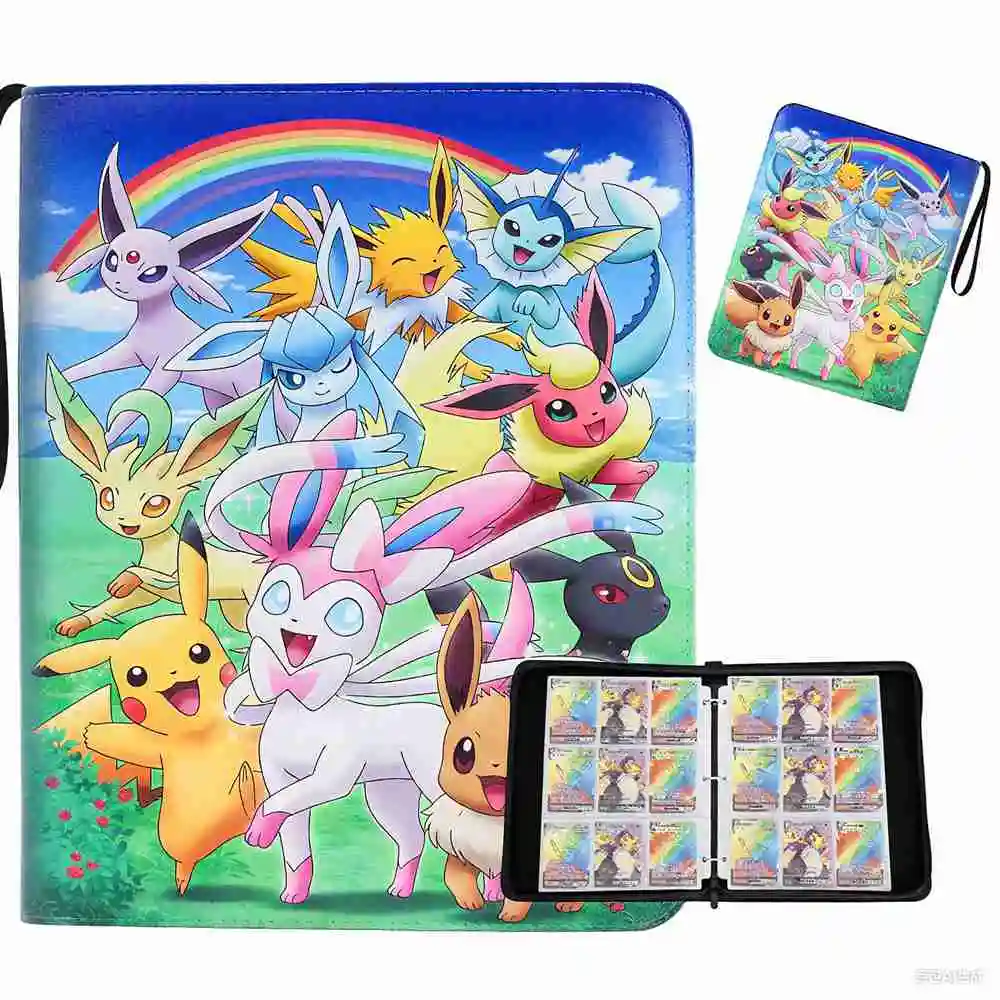 

900 шт., папка для карт Pokemon, защита для альбома с картами Pokémon, Charizard, Пикачу, Генгар, коллекция, держатель для папок, аниме, детские игрушки, подарки
